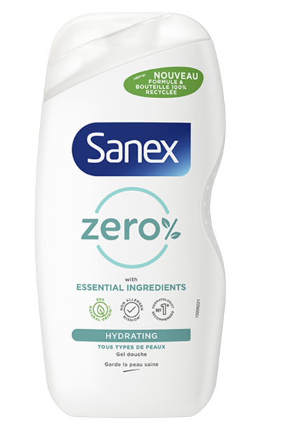 Pack de 12 - SANEX Eco Recharge Gel Douche Zero% Purifiant Tous Types de  Peaux 500ml